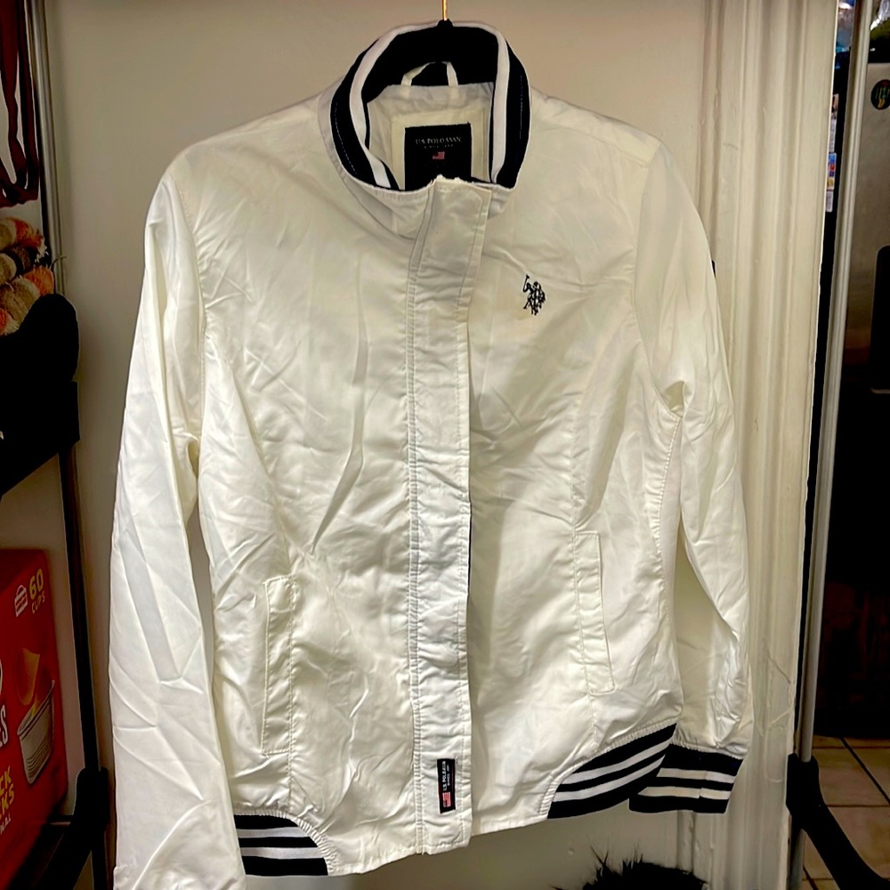 U.S polo assn white jacket
